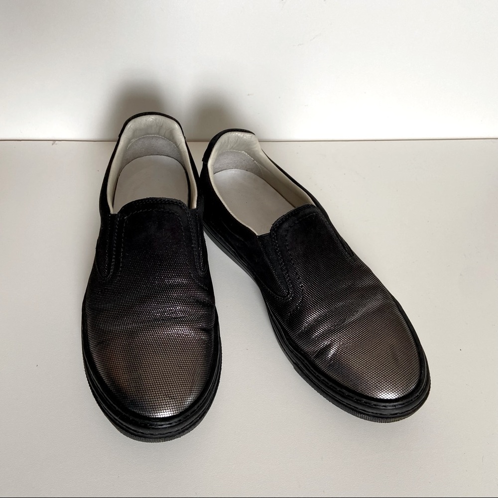 Maison Margiela Metallic Suede Sneakers